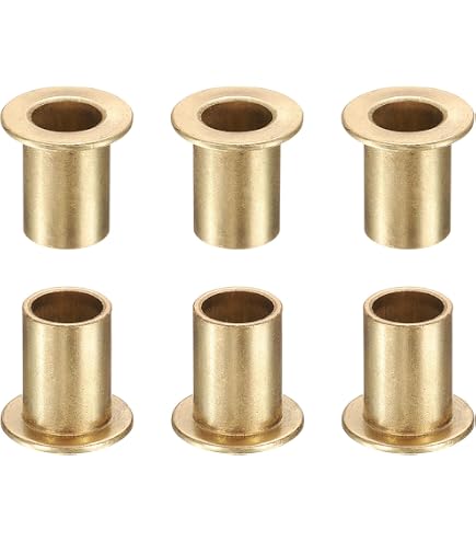 Produktbild von Kozelo 2 Stück Flanschbuchsen 12x16x12 Mm – Sinterbronze Gleitlager Für Maschinen, Gold