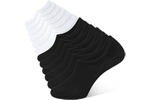 CLOSEMATE 6 Par Niewidoczne Skarpetki dla Męskie i Damskie Sneaker Skarpety Oddychające Bawełniane z Antypoślizgowe Silikonowe