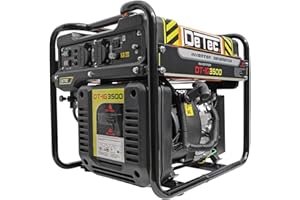 ‎DETEC. DeTec. Inverter Stromerzeuger Benzin I mobiler Inverter Stromgenerator 3500 Watt I Inverter Generator leise für saubere und konstante 230V I Inverter Notstromaggregat ideal für empfindliche Gerate