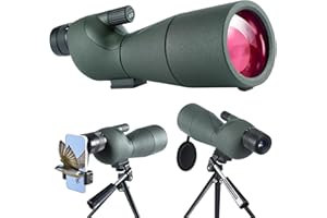 NEYLANG Spotting Scope, HD Waterproof Spotting Scope with Tripod, Carrying Bag and Smartphone Adapter for Bird Watching Safari Sightseeing Stargazing Archery Camping Wildlife Scenery