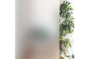 StickersWall Window Film Privacy Frosted Window Film Opaque Vinyl Stickers for Glass Windows Frosting Self Adhesive Sun Block Home Bathroom Office (61cm x 100cm)