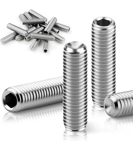 MIGUBIGU 20 stuks schroefdraadstangen M8 40 mm van roestvrij staal, schroeven zonder zeskantkop, M8, draadstangen compleet met inbussleutel, DIN 975, voor meubelmontage en industriële productie MIGUBIGU 20 stuks schroefdraadstangen M8 40 mm van roestvrij staal, schroeven zonder zeskantkop, M8, draadstangen compleet met inbussleutel, DIN 975, voor meubelmontage en industriële productie