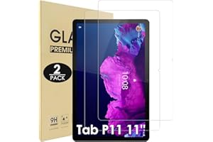 Hianjoo 2 Piezas Pantalla Protector Compatible con Lenovo Tab P11 / P11 Plus 11", Premium Cristal Tablet Salvapantallas Vidrio Templado para TB-J606F [9H Dureza Alta Claridad Sin Burbujas]