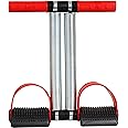DRUK LIFE Tummy Trimmer Tension Foot Pedal Sit Up Equipment for Abdominal, Leg Exerciser Sport Fitness Slimming Training Bodybuilding Home Gym (Dual Spring, Red & Black)
