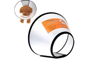 Mogokoyo Dog Cat E-Collar Protection Cone, Pet Wound Healing Head Cone Animal Medical Surgery Recovery Neck Collar