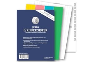 ‎JUREG Blanko Griffregister für HABERSACK, SARTORIUS & Co. | selbstklebende Register Etiketten zum Beschriften ohne Paragraphen
