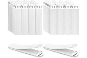 Lectorias 36 Paires accroche tableau sans percer, fixation murale sans Dommage, languette accroches tableaux, attache cadre adhesif pour Accrocher des Cadres et des Décos de Noël