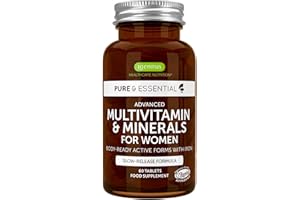 ‎IGENNUS HEALTHCARE NUTRITION Igennus Hochdosiertes Methyliertes Multivitamin für Frauen, Clean Label, Aktive B-Vitamine, MTHFR-geeignet, Vitamin K2 MK7, sanftes Eisen, langsame Freisetzung, GVO-frei & halal, 60 Tabletten