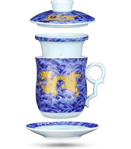 Coffret Tisanière 35 cl en Porcelaine avec Filtre Inox - 105MOS1 - Easy Life