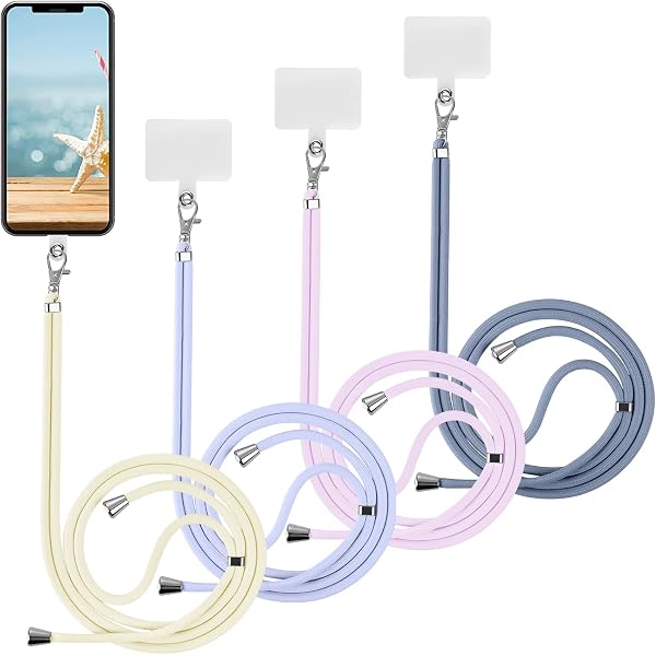 Cordon Tour De Cou Réglable Pour Smartphone - Longueur 160cm, Compatible Tous Téléphones Avec Coque Pleine