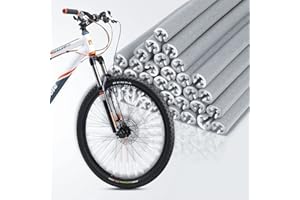 Abnaok Reflektory na szprychy 36 sztuk, widoczność 360°, zestaw odblasków rowerowych do szprychy, wodoodporne, łatwy montaż, szare