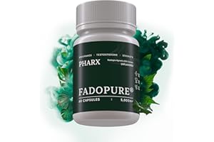 PHARX FadoPure® 600mg Capsules 60 Capsules - High Dose Fadogia Agrestis, Better Than Ton Ali Capsules, 100% Natural + Free Muscle Building Dojo Challenge, Personalized Training Plan (199€ Value!)