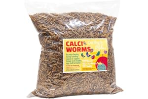 CUTTING IT VINE Dried Calciworms for garden birds, Calci worms for wild birds (5L refill bag - 800g) Bird food