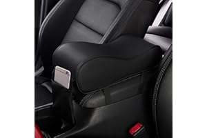 BBTISG Car Center Console Armrest, Universal Car Armrest Pad with Phone Holder Storage Bag Car Armrest Seat Box Cover Protector for Most Car (Style 1)