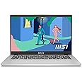 MSI Modern 14 (C12M-638UK) 14.0" FHD IPS-Level, Intel 12th Gen i5-1235U, Intel Iris Xe Graphics DDR IV 8GB (3200MHz), 512GB NVMe PCIe SSD, Intel WIFI 6, Windows Home 11 - Urban Silver