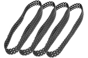 DRESSOOS Diy Track for Tank Model Robot 4pcs Rubber Tank Tracks Encourages Learning and Construction