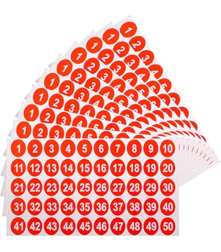 10 Vellen Cijferstickers 1-100 Zwart - Zelfklevende Nummerstickers Voor Organisatie En Classificatie