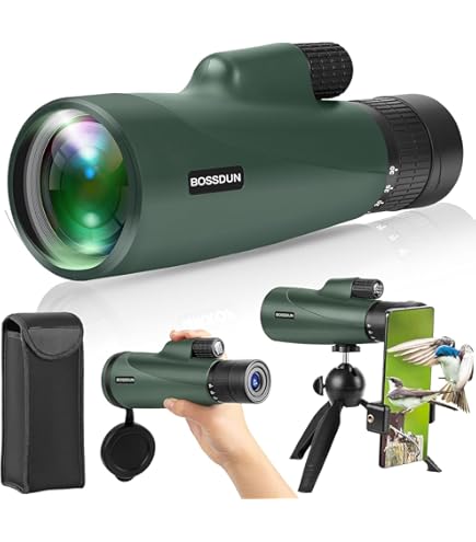 Telescopio Monoculare 10-30x50 HD - Per Birdwatching, Caccia, Escursionismo | Impermeabile Con Adattatore Smartphone - Foto 9