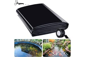 Dtyubfg Pond Liner – Various Sizes – Durable HDPE Material – UV & Tear-Resistant, Flexible for Koi & Fish Baths, Water Gardens – Ideal for Small to Large Ponds, Wild Animals (Size: 5 x 8 m)