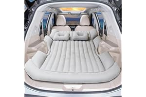 air swimmers Colchon Coche para SUV/MPV/Camiones, con Colchón para Coche Engrosados de Doble Dara Y Cama Coche Incorporados para Acampar al Aire Libre Y Multipropósito (Gray,Large)