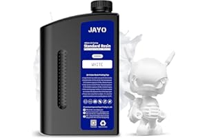 JAYO 3D-Drucker Resin 2000G Weißer Standard 405nm Schnelles UV-Harz Schnell aushärtendes Photopolymerharz für 2K 4K 6K 8K LCD/DLP/SLA 3D-Drucker, Flüssiges 3D-Druckmaterial
