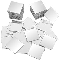1050pcs Miroirs Auto-Adhésifs Carreaux de Mosaïque, 7 Feuilles Autocollant Carrés Mural Miroir en Verre pour Disco Party DIY Decor - Beaux-Arts et Loisirs créatifs 1050pcs Miroirs Auto-Adhésifs Carreaux de Mosaïque, 7 Feuilles Autocollant Carrés Mural Miroir en Verre pour Disco Party DIY Decor - Beaux-Arts et Loisirs créatifs