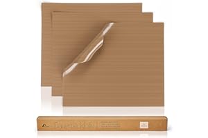 Amazy Papel Horno reutilizable (36 x 42 cm - 3 unids) – Papel de horno reciclable, antiadherente y apto para lavavajillas