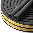 Cloudbuyer Keeping Fun Indoor Weather Stripping,Self Adhesive Foam Window Seal Strip For Doors Weatherstrip Gap Blocker,7/20-Inch X 6/25-Inch X 8-Feet (Black) - Ethylene Propylene Diene Monomer Rubber