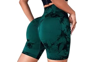 Litthing Leggins Deportivos Mujer Push Up Cintura Alta Elástico Mallas Anticeluliticos Tie Dye Sin Costuras Opaco Scrunch Butt Leggings para Yoga Gimnasio Pilates