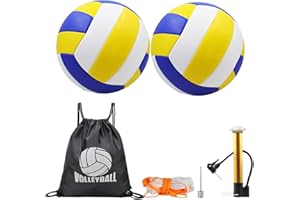 Aikelai 6 Stücke Sports Volleyball Kinder Offizieller Größe 5,Soft Touch Beach Volleyball Zubehör,Beachvolleyball für Outdoor Indoor