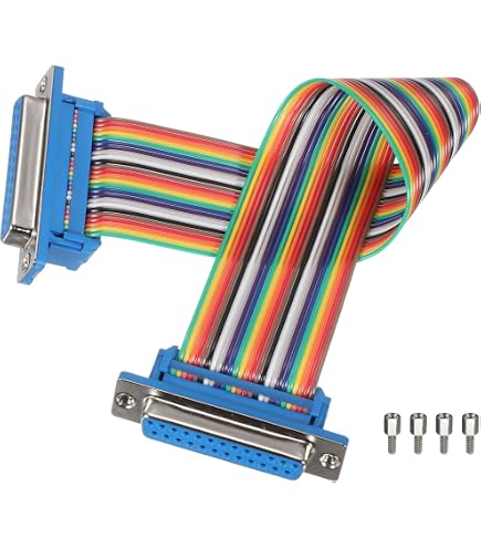 QUARKZMAN 10 Broches Connecteur Plat Ruban Câble Femelle 2 Rangées IDC 50cm 2.54mm Pour Caméras Et Ordinateurs