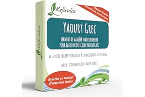 Ferment de Yaourt Grec (Réutilisation illimitée) + Mode d'emploi + Recettes + Aide et conseils en Français - KEFIRALIA®