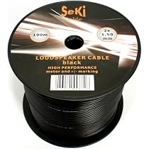 Cavo Altoparlante Toolcity 2x1,50mm² – 50m, Rosso/nero, CCA, Flessibile, Con Marcatura Polarità