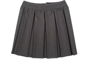 RB RIVER BANK LB Girls School Uniform Box Pleated Elasticated Waist School Kids Skirt All Ages Back to School