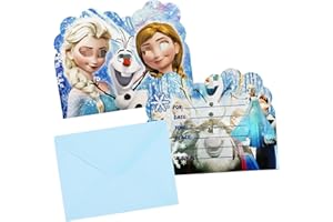 WIRHAUT 10Pcs Party Invitations Kids Birthday Party Invitations for Kids Invites Boys Girls Children with Envelopes, Double Sided Invite Cards for Birthday Baby Shower