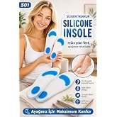 PREMİUM L&Uuml;X JEL Hafızalı Visko Ortopedik Tabanlık, Memory Foam Teknoloji, İ&ccedil; Ayakkabı tabanı, Topuk dikeni, Rahat, Koşu taban