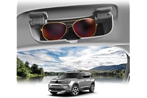 BIBIBO Uchwyt na okulary przeciwsłoneczne C*itroën C4 C5 X 2021-2024, C*itroën C5 Aircross, uchwyt na okulary, samochodowy organizer na okulary, akcesoria do wnętrza samochodu (szary)