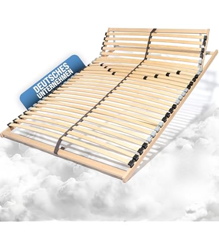 4myBaby Best For You lattenbodem gemaakt van 8 massief massief houten latten Geschikt voor alle matrassen - in vele maten 60x120 cm - 160x200 cm (60x120-8 latten