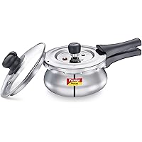 Prestige Svachh, 20265, 1.5 L, Alpha with glass Lid, with deep lid for Spillage Control