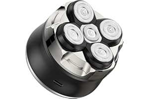 ETROBOT Rasoir Électrique Homme, Rasoirs à Têtes Rotatives magnétique amélioré, 5D Tondeuse à Barbe Hommes Ave écran LED, rasoir électrique humide/sec étanche IPX7 Étanche Rechargeable
