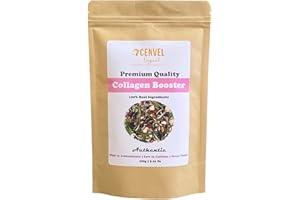 CENVEL ORIGINAL CENVEL® Collagen Booster Beauty Loose Tea with Natural Fruit Pieces | Our White Tea Blend is a Delicious Harmony of Lemony Citrus Notes & Soft Blueberry Flavour | High in Antioxidants | (100g)