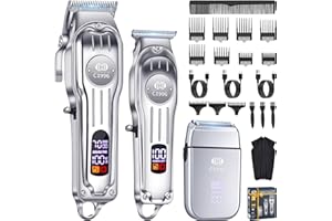 CIICII Haarschneidemaschine Profi und Trimmer Herren Set, Kabellos Haarschneider für Haar (Rasierer Elektrisch & Bartschneider Kit) Haartrimmer Herren für DIY Haar Bart Hause Friseur