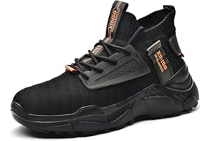 XIDISO Hombre Zapatillas Moda High-Top Sneaker Casuales con Cordones Correr Zapatos Caminar al Aire Libre Entrenadores