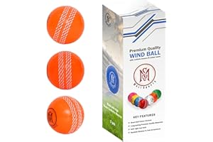 Mozi Sports Wind-Cricket-Bälle – weicher Cricketball für drinnen und draußen, für Coaching-Übungen