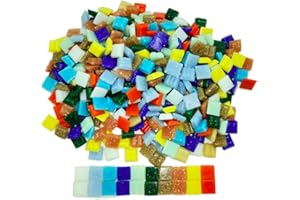 Armena 2 x 2 cm Mosaic Stone Colourful Mixed 1 x 1 cm Bottle 250 g (approx. 350 pieces)