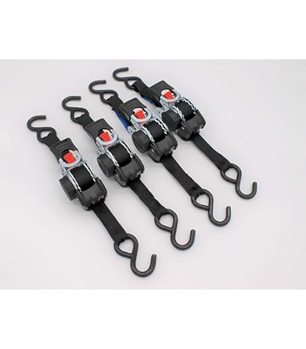 2 Cinghie Di Serraggio Automatiche A Cricchetto, 5 M X 25 Mm, 700 DaN - Foto 2