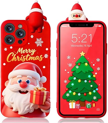 2 Pack Merry Christmas Phone Case For IPhone 14 Pro 6.1 - View #8