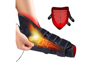 HOTTOERAK Luz Roja Terapia para Los Pies, 165LEDs Lampara Infrarrojos con Temporizador, 660 nm & 850 nm Luces Infrarrojas para Los Tobillos, Empeines, pies y Dedos de Los Pies