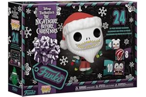Funko Pocket Pop! Countdown Calendar: The Nightmare Before Christmas - TNBC- Calendrier de L'avent - 13 Jours de Surprises - Boîte Mystère