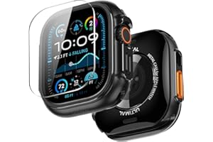 ULTIMAL Watch Case Compatible with Apple Watch Ultra 3/2/1 49mm, Enhanced Military Grade Shockproof Protective Cover Compatible with iWatch (49mm, Black)